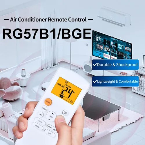 Vista 2 de Nuevo control remoto de CA de repuesto para MRCOOL Mini Split aire acondicionado, apto para DIYM218HPW00C07, DIYM236HPW01C07, DIY-36-HP-230B