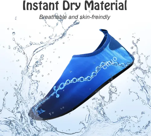 Vista 4 de Zapatos acuáticos para mujer, calcetines acuáticos para exteriores, playa, natación, surf, yoga, ejercicio, playa, natación, zapatos deportivos