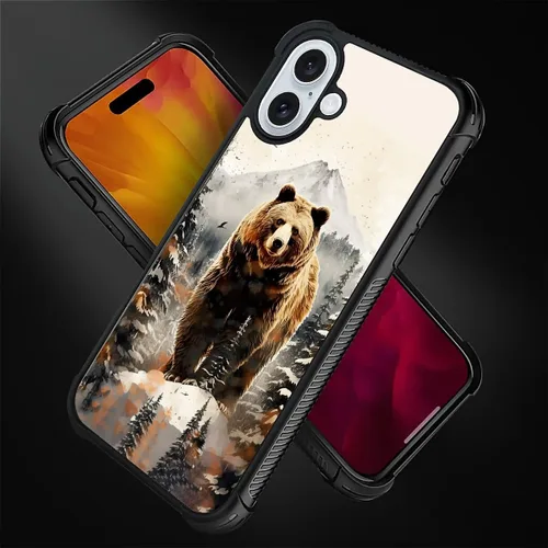 Vista 145 de Funda compatible con iPhone 15, diseño de elefantes africanos, diseño increíble a prueba de golpes, antiarañazos, carcasa trasera de policarbonato