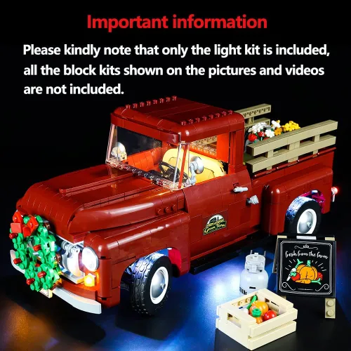 Vista 2 de Kyglaring Kit de luces LED compatible con Lego Set 10290, accesorios de iluminación compatibles con camioneta Creator, solo luces