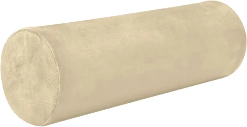 Vista 10 de Yuiboo Almohada de almohada de cuello pequeño beige decorativa de 5.5 x 17 pulgadas, almohadas redondas pequeñas para sillas cilíndricas de espuma