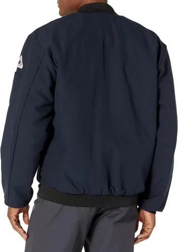 Vista 2 de Bulwark Nomex IIIA Team Chaqueta resistente a la llama 6.5 Oz para hombre, azul marino