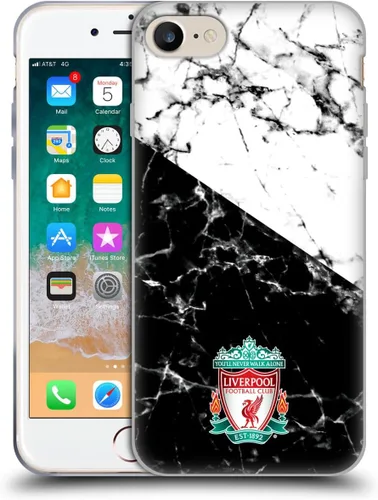 Vista 67 de Oficial LIVERPOOL Football Club 2017/18 Mármol Soft Gel Case para iPhone de Apple 7 Plus/8 PLUS Escudo negro.