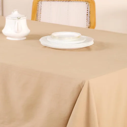 Vista 5 de THE ART BOX Mantel rectangular de algodón para mesa de comedor, suave y lavable, tela ligera para uso diario, cocina, comedor, decoración de fiesta