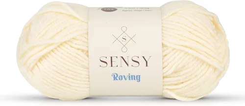 Vista 62 de Sensy Roving - Ovillo de lana multicolor, 3.5 onzas, 132 yardas, calibre 5, voluminoso (otoño)