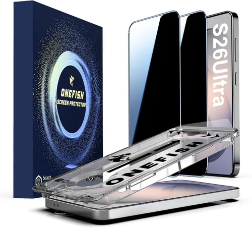 Vista 10 de OneFish Protector de pantalla de vidrio templado de borde completo para iPhone 11 Pro/XS/X de 5.8 pulgadas, paquete de 2 refuerzos de bordes, HD