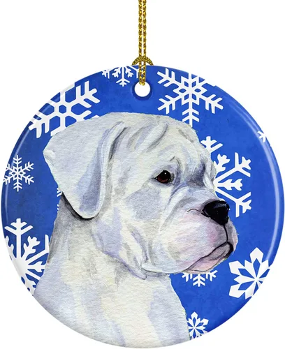 Vista 344 de Caroline's Treasures Cavalier Spaniel - Adorno de cerámica para colgar en el árbol de Navidad, para el hogar, Navidad, fiestas, regalo, 3 pulgadas