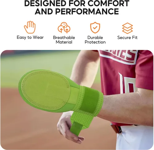 Vista 7 de Guante deslizante para jóvenes y adultos, guante de béisbol y sóftbol para protección de la mano, accesorio Drippy Drip diseño ambidiestro