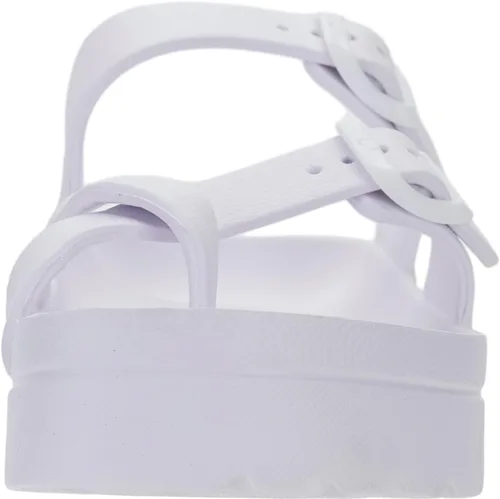 Vista 3 de WHITIN Sandalias de plataforma para mujer con plantilla cómoda, hebilla ajustable, ultra acolchada