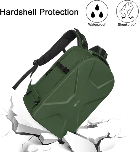 Vista 3 de MOSISO Mochila para cámaras réflex digital de un solo objetivo, réflex de un solo objetivo o sin espejo, funda rígida impermeable de apertura