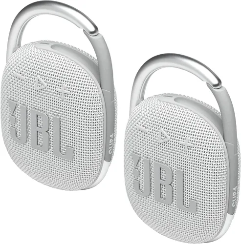 Vista 4 de JBL 2 Pack Clip 4 - Paquete de 2 bocinas Clip 4 inalámbricas con Bluetooth, resistentes al agua (color azul)