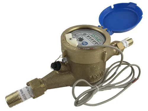 Vista 8 de DAE Medidor de agua caliente sin plomo MJ-75R NTEP, acoplamientos NPT de 3/4", salida de pulso, galón