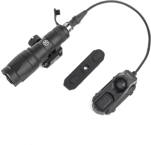 Vista 11 de M340 linterna táctica de 540 lúmenes con 2 bases giratorias, con botón de presión e interruptor de presión remoto, montaje de luz e interruptor de 1