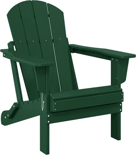 Vista 17 de WO Home Furniture Laguna Silla plegable Adirondack de polietileno de alta densidad, silla para patio para todo tipo de clima, para jardín al aire