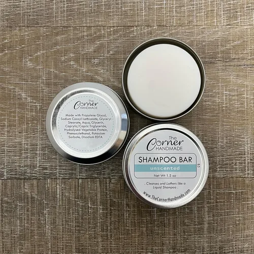Vista 2 de Barra de champú, champú sólido para todo tipo de cabello, ecológico y sostenible, sin perfume
