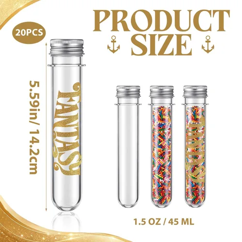 Vista 2 de 20 Pcs 45ml Fantasy Fish Extender Cruise Gifts, Sprinkles Frosting Tubes