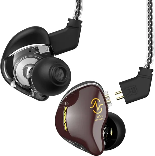 Vista 10 de Auriculares CCZ USB C Intrauriculares Monitor con Cable Tipo C con Micrófono, 1DD HiFi Bajo Inmersivo, para Samsung S23 FE S22/ iPhone 15 Negro