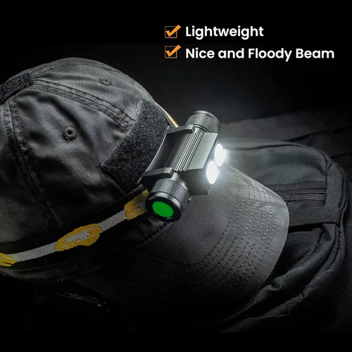 Vista 4 de sofirn Linterna frontal recargable, H25L 1000 lúmenes con LED dual 5000K 90 de alto CRI, linterna frontal USB súper brillante para correr, camping