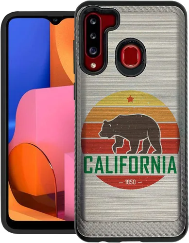 Vista 11 de CasesOnDeck - Carcasa resistente compatible con Samsung Galaxy A21 y A21 (armadura cepillada)