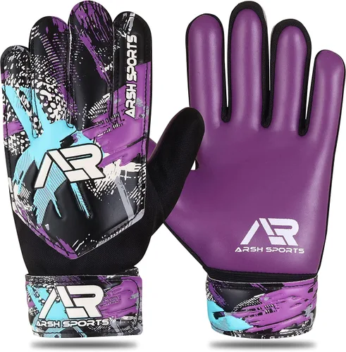 Vista 20 de Guantes de portero de fútbol, guantes de portero de fútbol para niños, jóvenes y niños con protección doble en la muñeca y palma de súper agarre