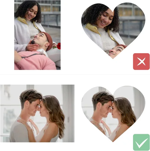 Vista 5 de Woodkap Impresiones en lienzo personalizadas con fotos de pareja y nombre Personalized Sign Initials Name and Special Date Posters, Set Of 3