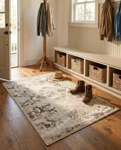 Vista 22 de Rugs.com Alfombra de la colección Finsbury, alfombra mediana de 2 x 3 pies, color beige, perfecta para salas de estar, comedores grandes, planos