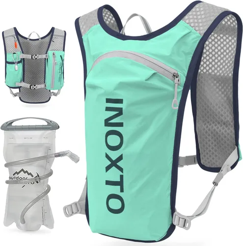 Vista 24 de INOXTO Running Hydration Vest Backpack,Lightweight Insulated Pack with 1.5L Water Bladder Bag Daypack for Hiking Trail Running Cycling Race Marathon