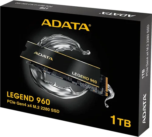 Vista 5 de ADATA Legend 960 1TB PCIe Gen4 x4 NVMe 1.4 M.2 SSD interno para juegos hasta 7,400 MB/s (ALEG-960-1TCS)