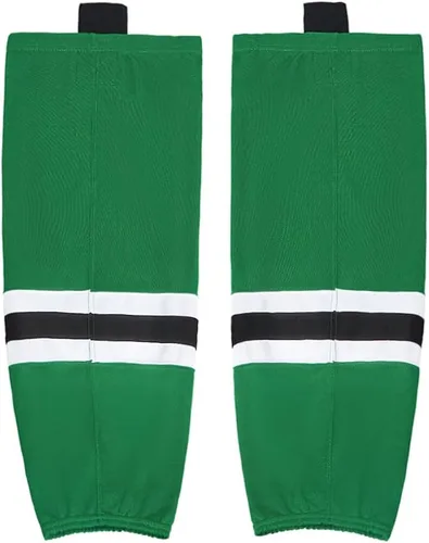 Vista 2 de EALER HS100 Series Team Color Dry Fit Calcetines de hockey sobre hielo para niños jóvenes a adultos mayores y jóvenes a adultos, Xw090#verde