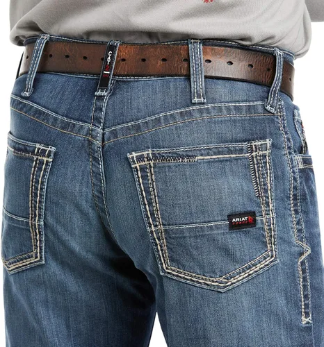 Vista 4 de Ariat Pantalones relajados con corte de bota Workhorse, marino