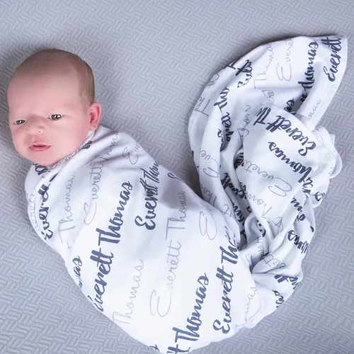 Vista 7 de Manta con nombre personalizada para bebé, niño, niña y niños. Manta con nombre personalizado del nombre del bebé. Manta con nombre personalizada