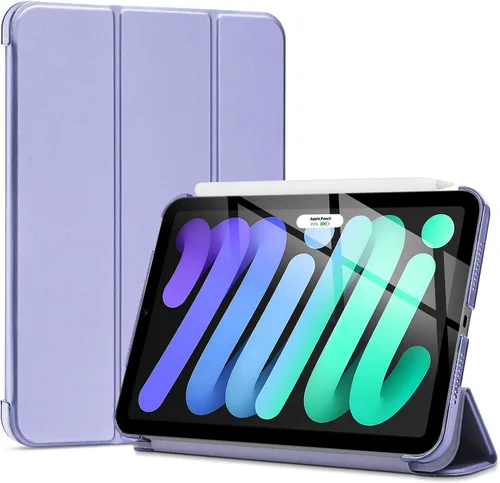 Vista 14 de ProCase Funda inteligente para iPad mini 7 A17 Pro 2024/iPad Mini 6 2021 8.3 pulgadas iPad mini 7ª/6ª generación, cubierta trasera dura para iPad