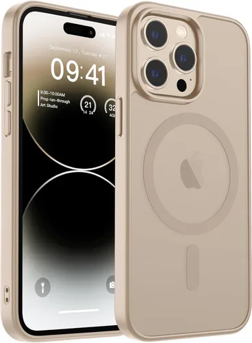 Vista 230 de zapica Funda magnética para iPhone Air, con protector de pantalla de vidrio templado, compatible con MagSafe, translúcida mate, a prueba de golpes