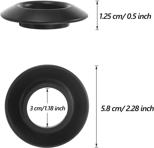 Vista 2 de Outus 12 piezas de goma Kayak Paddle Drip Rings Canoa Paddle Drip Ring para Kayak Paddle Accesorios