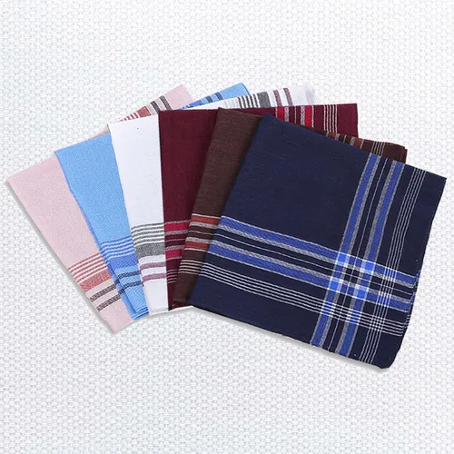 Vista 5 de WOXVM Pañuelos para hombre, paquete de 12 pañuelos suaves para hombre, surtido de primera calidad, pañuelos cuadrados de bolsillo para hombre
