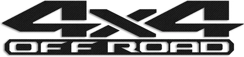 Vista 7 de 2 calcomanías de vinilo negras 4x4 Off Road para Dodge Ram 1500 2500 3500 Power Wagon