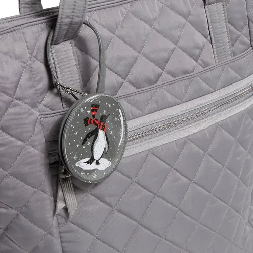 Vista 2 de Vera Bradley Etiqueta de equipaje novedosa para mujer, Par de pingüinos