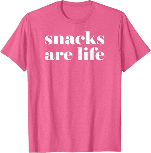 Vista 26 de Snacks Are Life - Camiseta divertida para amantes de los aperitivos, Negro