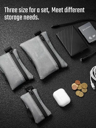 Vista 4 de TACTICAL_GEEK Juego de Bolsas de Almacenamiento A5 EDC, Bolsa Multiusos Molle EDC para Gadgets, Bolsillo Utilitario Multifuncional para Herramientas