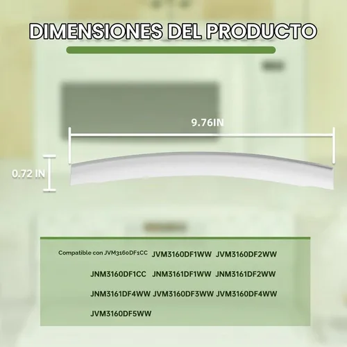 Vista 7 de WB15X10276 - Manija de puerta de microondas de repuesto para GE Microwave AP5790515 PS8754173 261300714903
