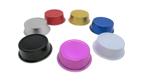 Vista 7 de KitchenDance - Vasos desechables de aluminio de 5 onzas, de colores, para hornear #A41- Paquete de 100