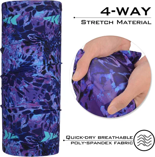 Vista 2 de KastKing Sol Armis - Polaina para el cuello, máscara facial UPF 50, máscara de protección solar UV para hombres y mujeres, pesca, senderismo