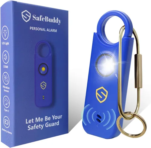 Vista 7 de Alarma personal para mujeres, hombres, niños, ancianos, defensa personal – diseñada por mujeres de 140 dB con altavoces adicionales de alarma