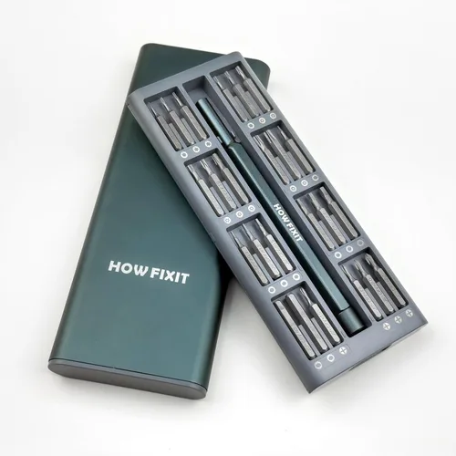 Vista 6 de HowFixit PRO - Juego de destornilladores de 48 bits para reparación de electrónica, smartphone, iPhone, laptop, Macbook, PC, consola