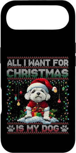 Vista 27 de Maltese Christmas Tree Lights Decorations Dog Lover Xmas Case for iPhone 17