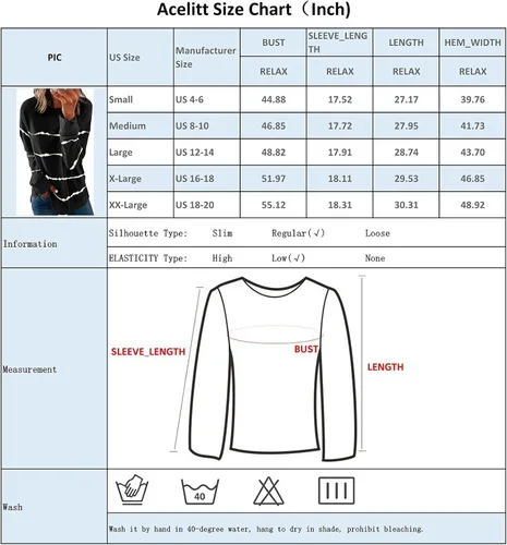 Vista 5 de Acelitt - Sudadera de manga larga sin botones, con cuello redondo y abertura lateral para mujer