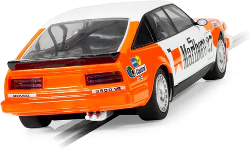 Vista 4 de Scalextric Rover SD1 Marlboro #27 1985 Supertourisme francés 1:32 Slot Race Car C4416