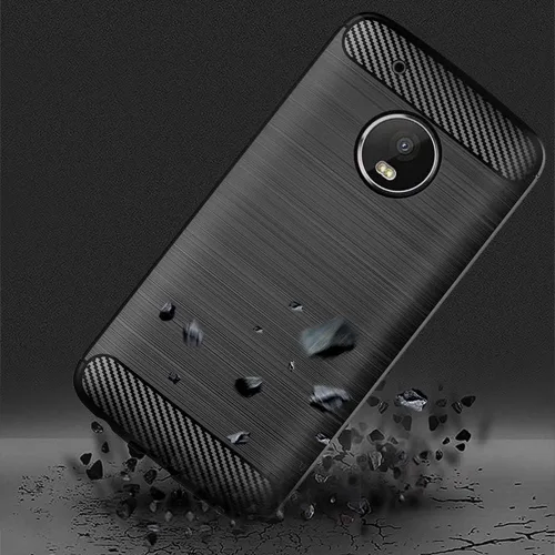 Vista 3 de Asuwish Funda compatible con Motorola Moto G5 Plus, protector de pantalla de vidrio templado y accesorios para celda, delgada, resistente de cuerpo