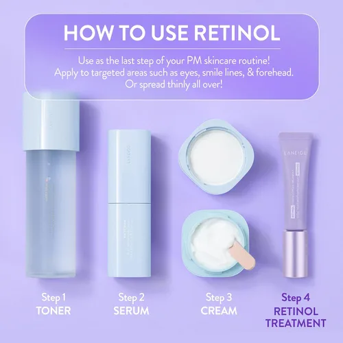 Vista 6 de LANEIGE Tratamiento de crema reafirmante con retinol: hidratante antienvejecimiento para reafirmar visiblemente la piel y suavizar las líneas finas