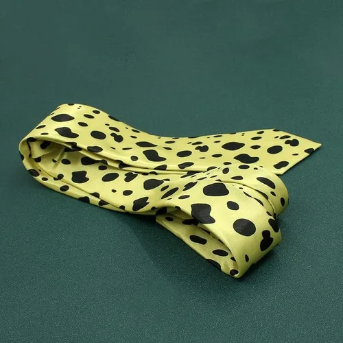 Vista 4 de Kento Nanami Cosplay Tie Anime Jujutsu Kaisen Cosplay Leopard Print Tie Con Gafas